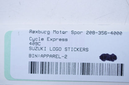 Cycle Express 409C Suzuki Logo Sticker Decal NOS