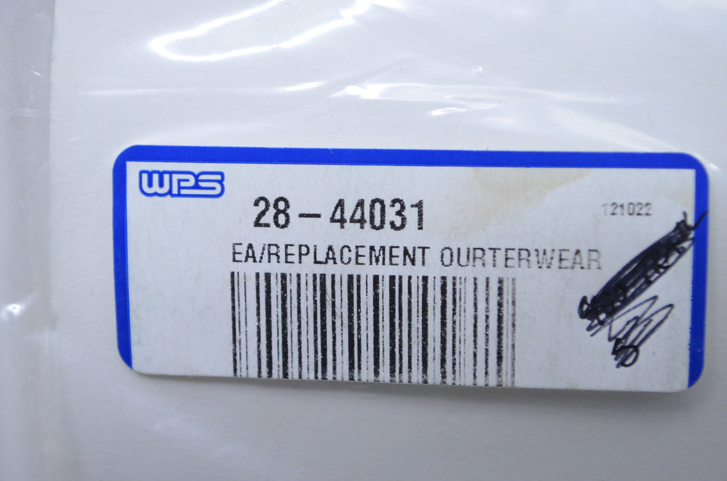 Outerwears 28-44031, 10-1010-01 Pre-Filter NOS