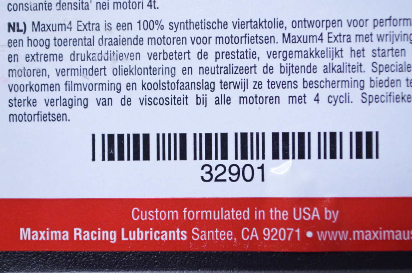 New OEM Maxima Maxum4 Extra Motor Oil SAE 15W-50 1 Liter NOS