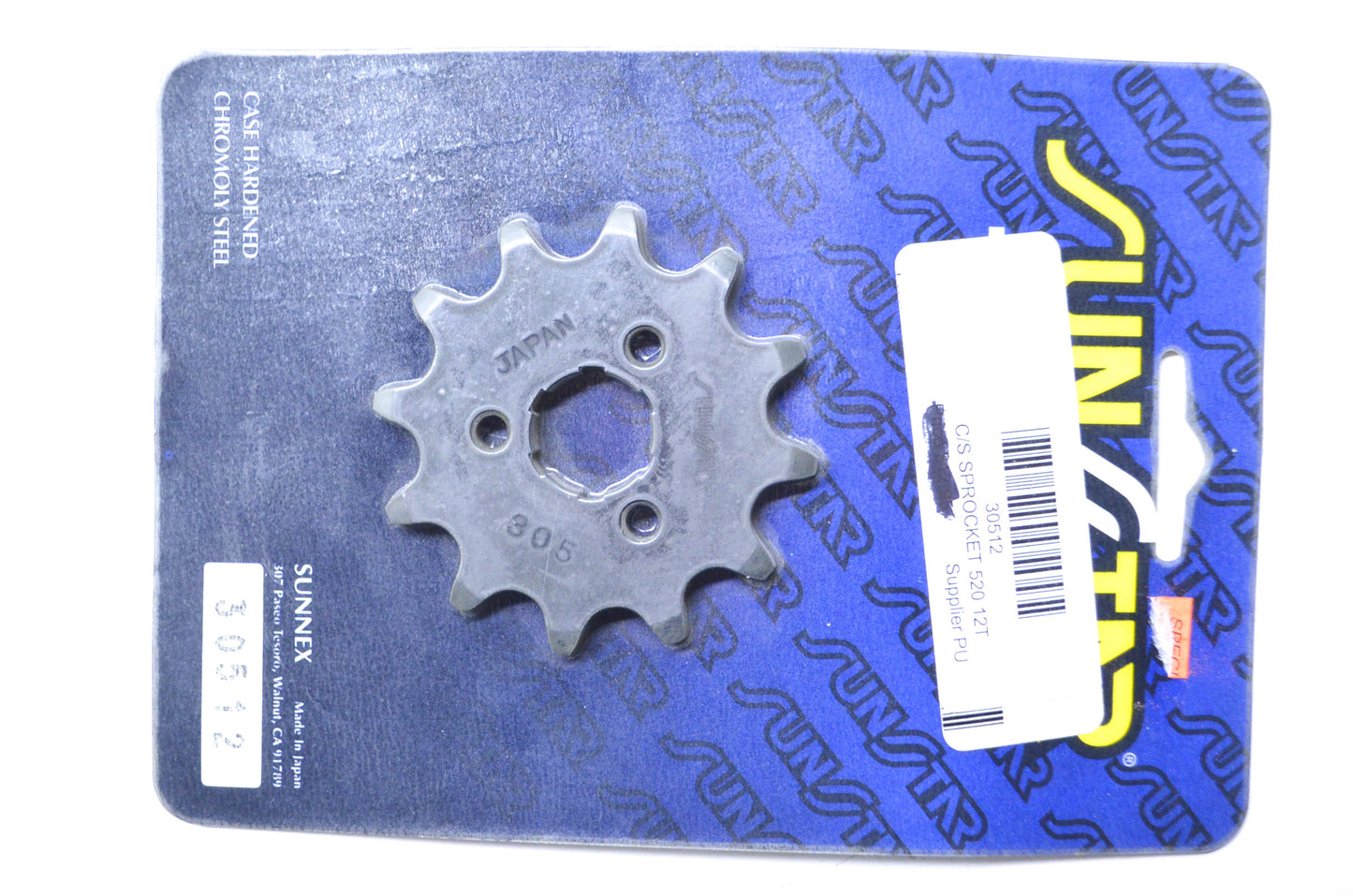 Sunstar 30512 Steel Countershaft Sprocket 12T NOS