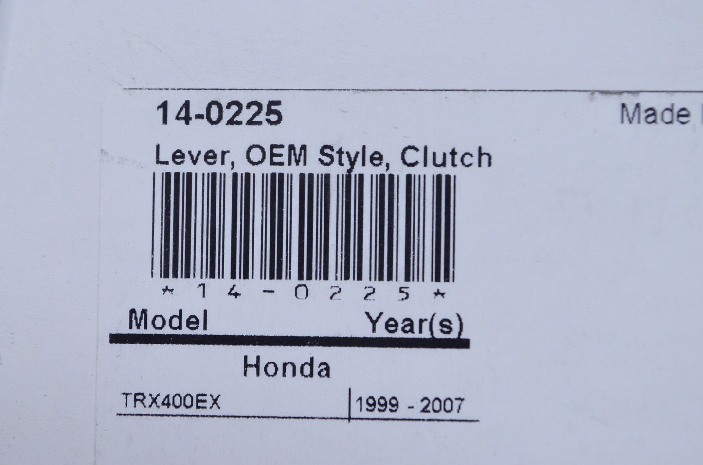 Motion Pro Clutch Control Lever NOS