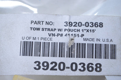 Powertye 3920-0368 Tow Strap w/ Pouch NOS