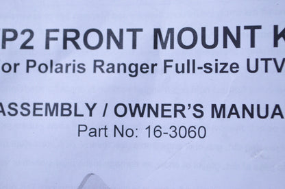 New Cycle Country Front Frame Plow Mount Kit NOS