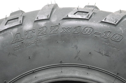 New Duro 22X10-10 Black Hawk Rear ATV Tire 22x10x10