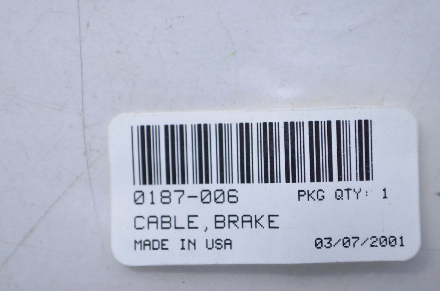 OEM Arctic Cat 0187-006 Brake Cable NOS