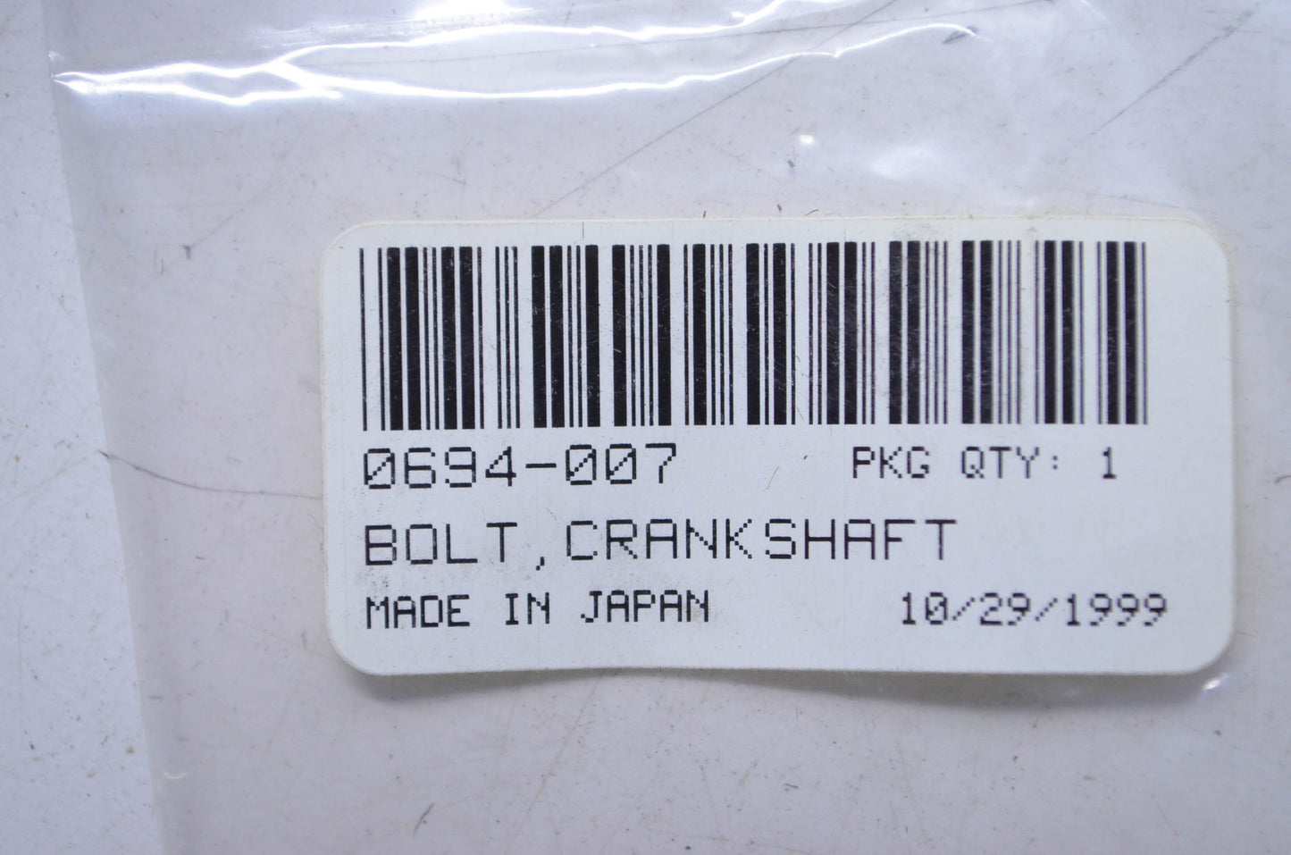 OEM Arctic Cat 0694-007 Crankshaft Bolt NOS