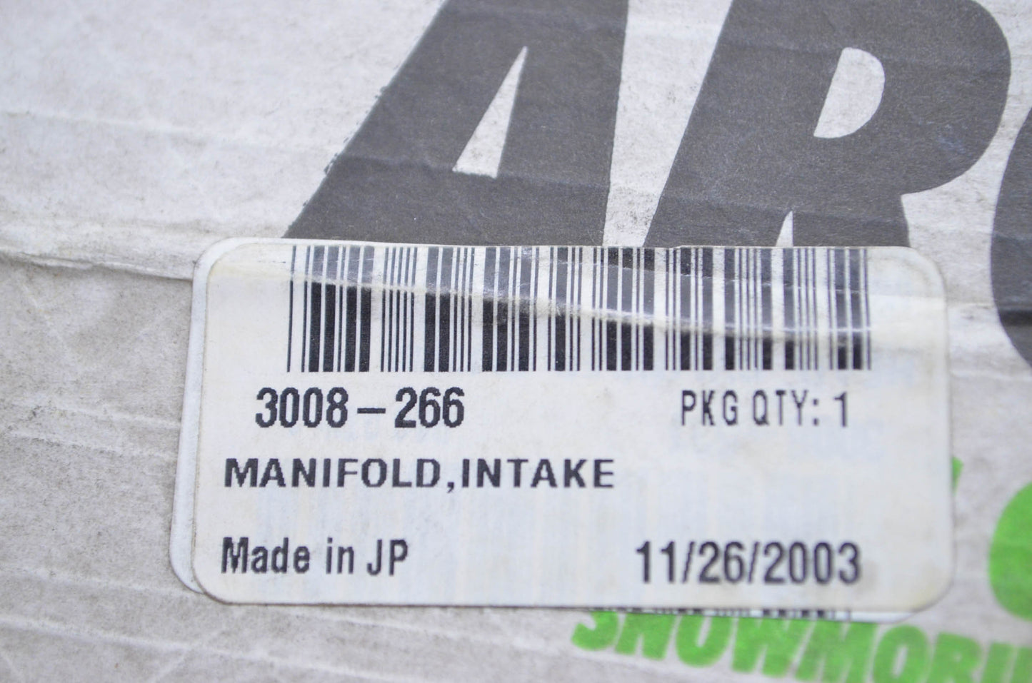 Tigershark 3008-266 Intake Manifold NOS