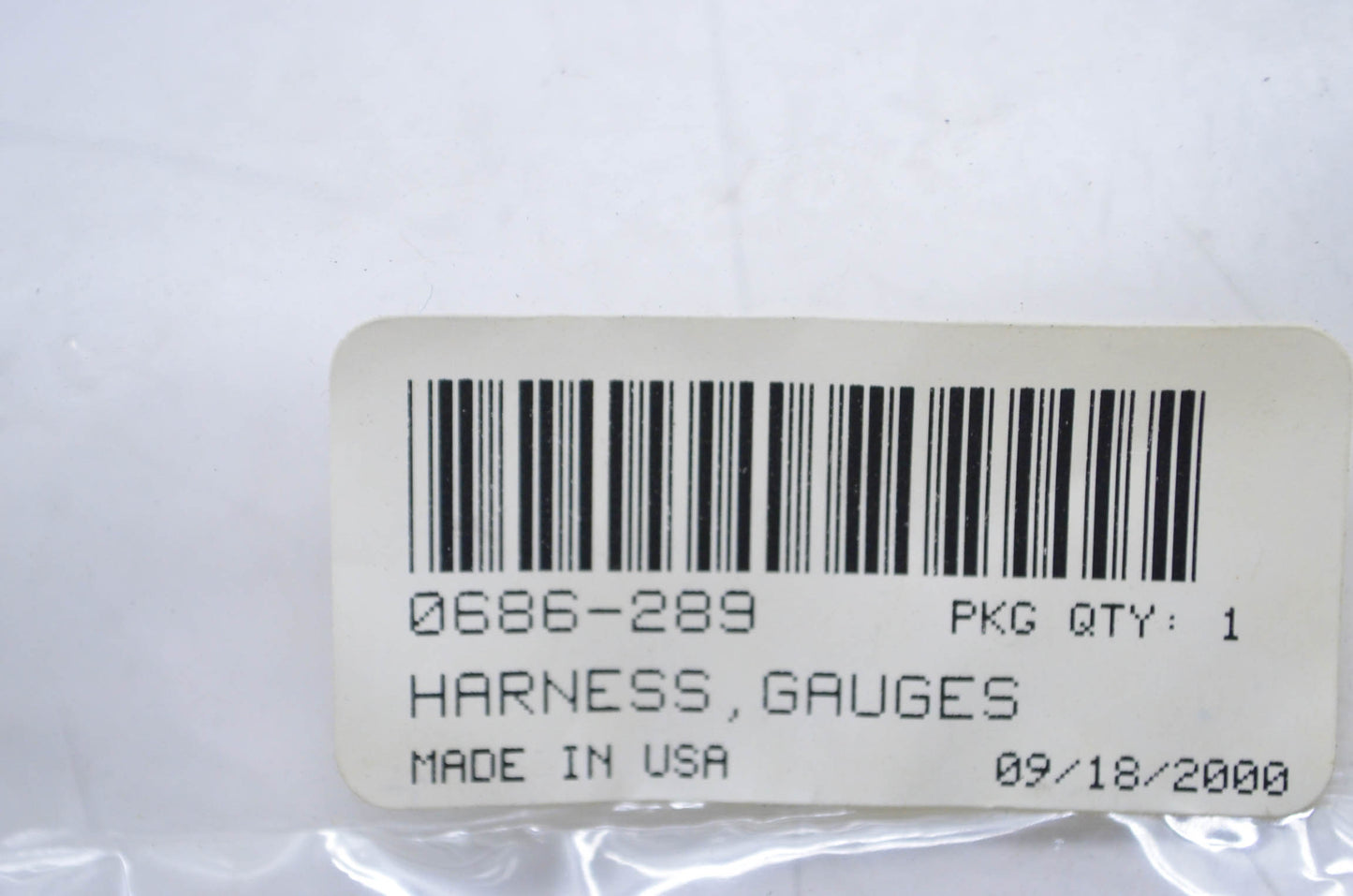 Tigershark 0686-289 Gauges Harness NOS