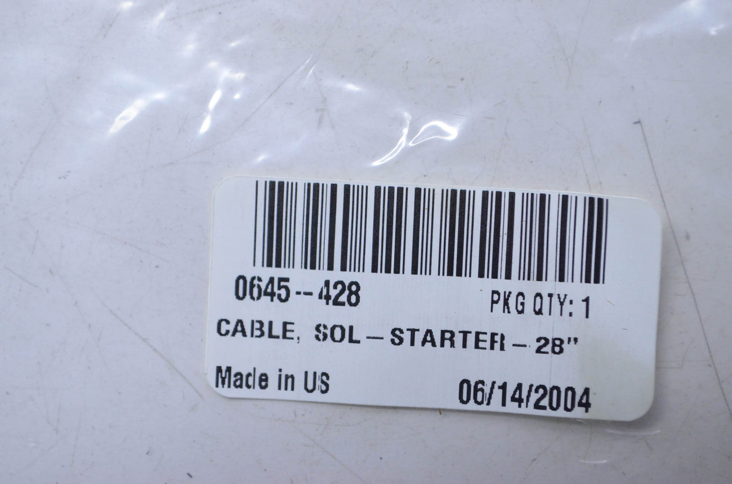 OEM Arctic Cat 0645-428 Starter Solenoid Cable 28" NOS