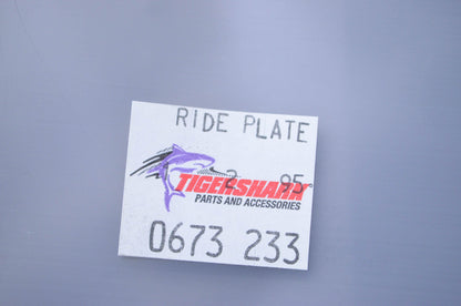 Tigershark 0673-233 Black Ride Plate NOS