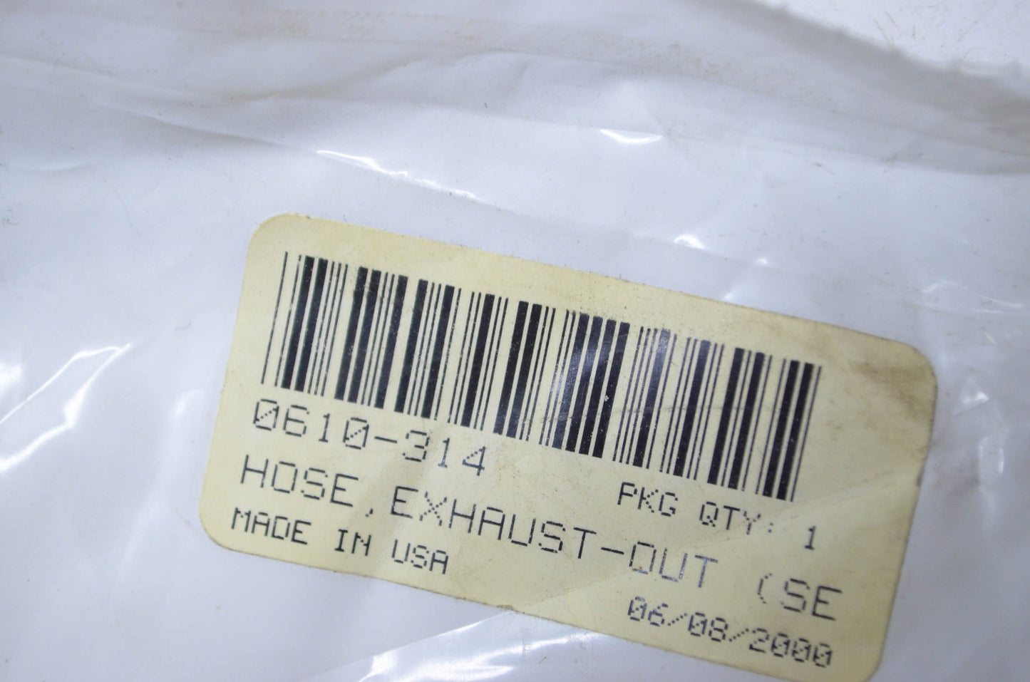Tigershark 0610-314 Exhaust Out Hose NOS