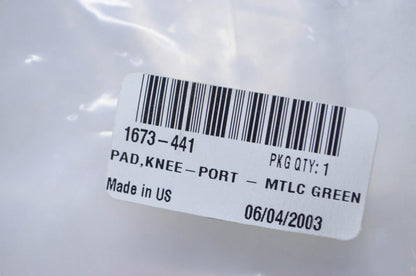Tigershark 1673-441 Green Port Knee Pad NOS