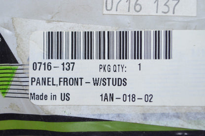 OEM Arctic Cat 0716-137 Front Panel w/ Studs NOS