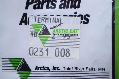 OEM Arctic Cat 0231-008 Gold Female Terminal NOS