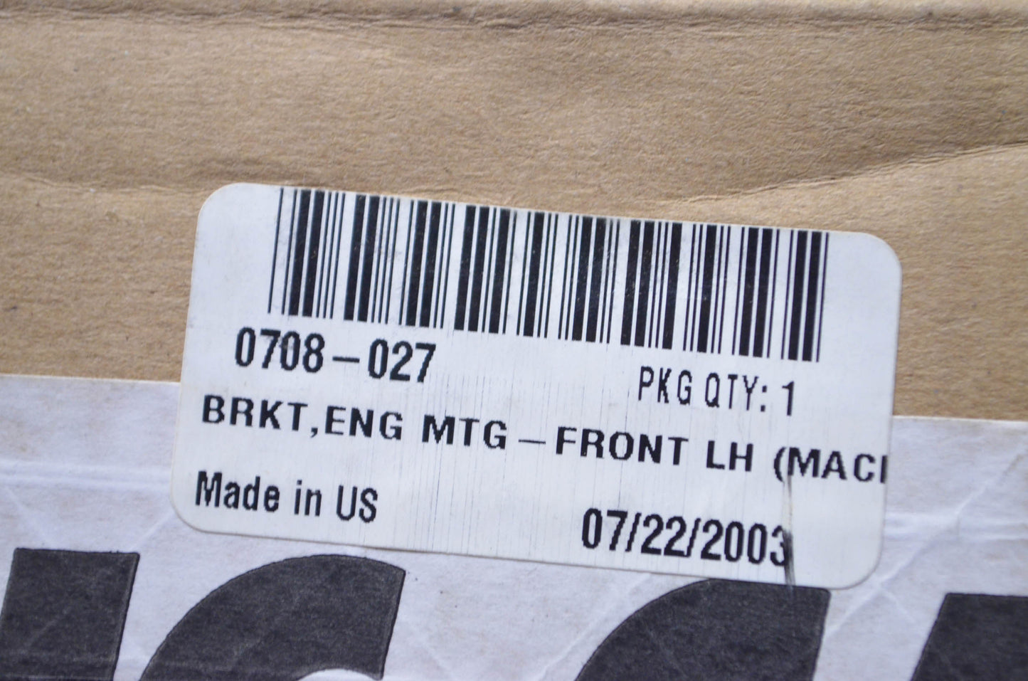 OEM Arctic Cat 0708-027 Front Left Engine Mounting Bracket NOS