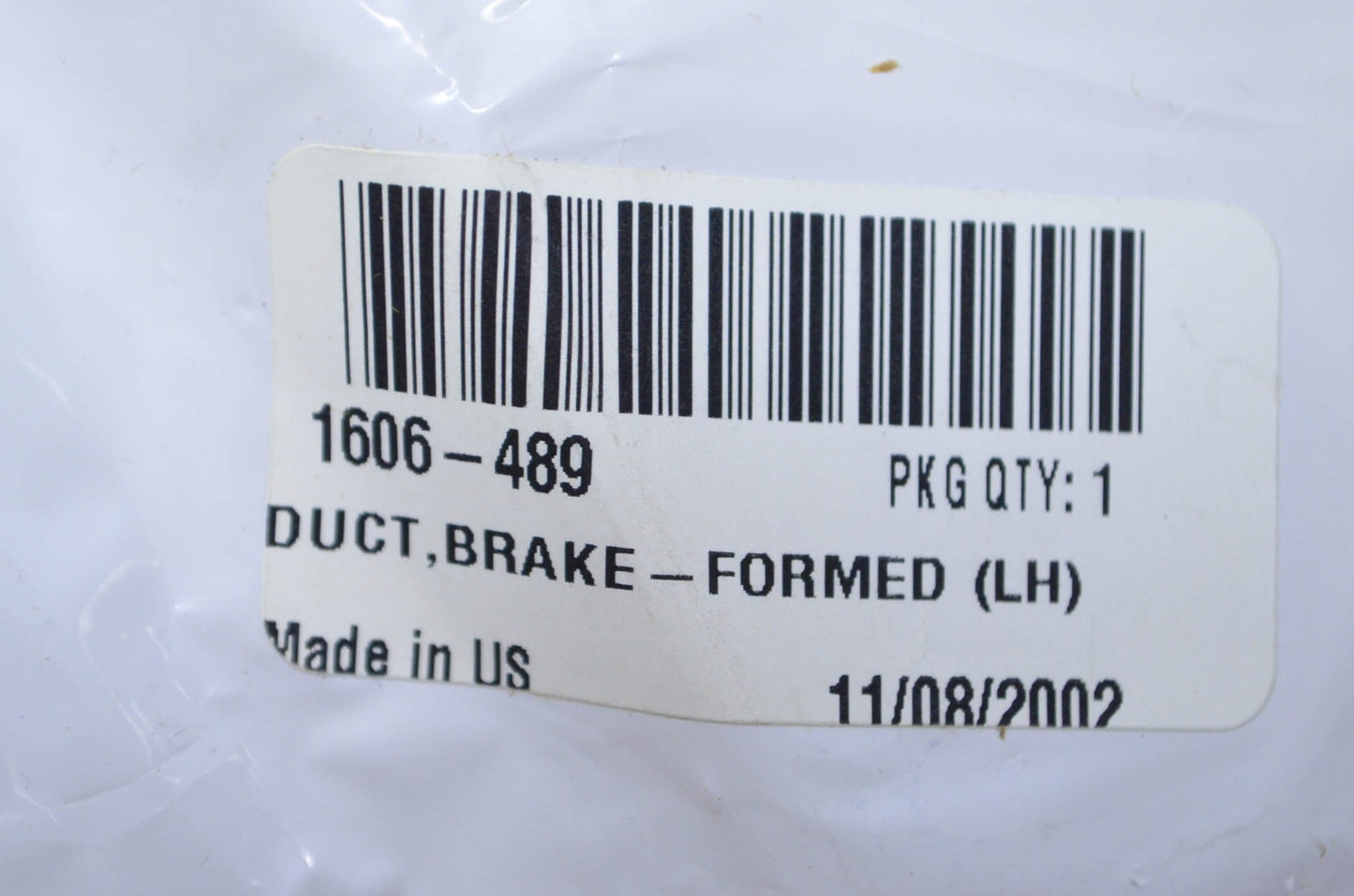 OEM Arctic Cat 1606-489 Left Hand Formed Brake Duct NOS