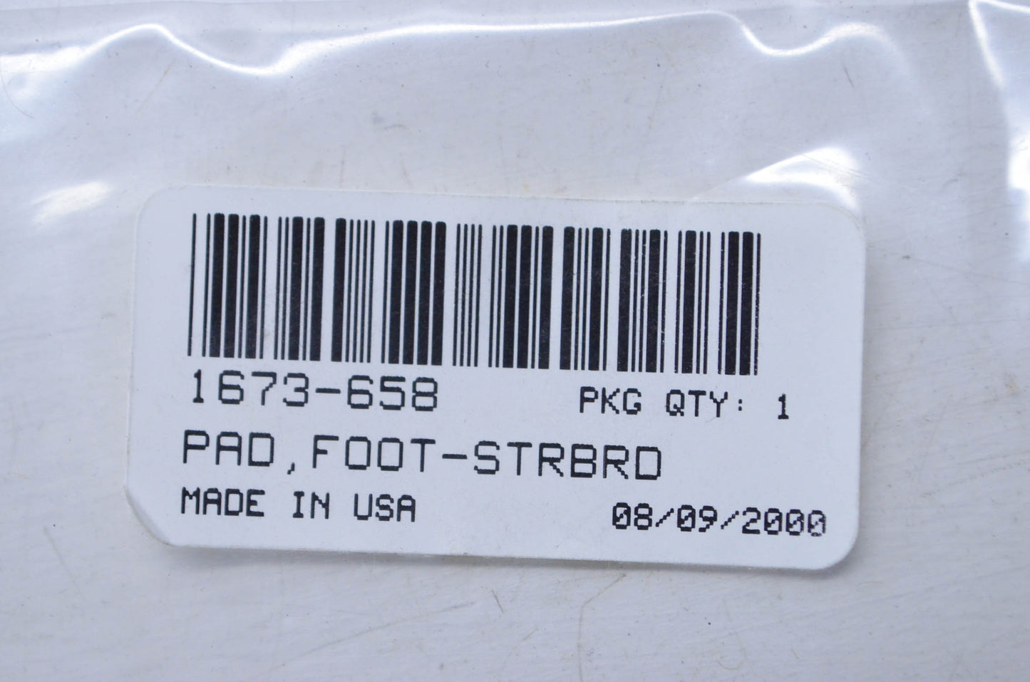 Tigershark 1673-658 Starboard Foot Pad NOS