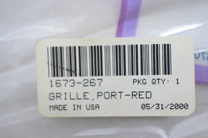 Tigershark 1673-267 Red Port Grille NOS