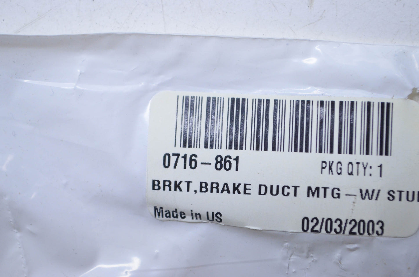 OEM Arctic Cat 0716-861 Brake Duct Mounting Bracket w/ Stud NOS