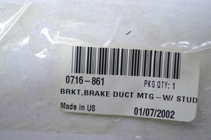 OEM Arctic Cat 0716-861 Black Brake Duct Mounting Bracket w/ Stud NOS