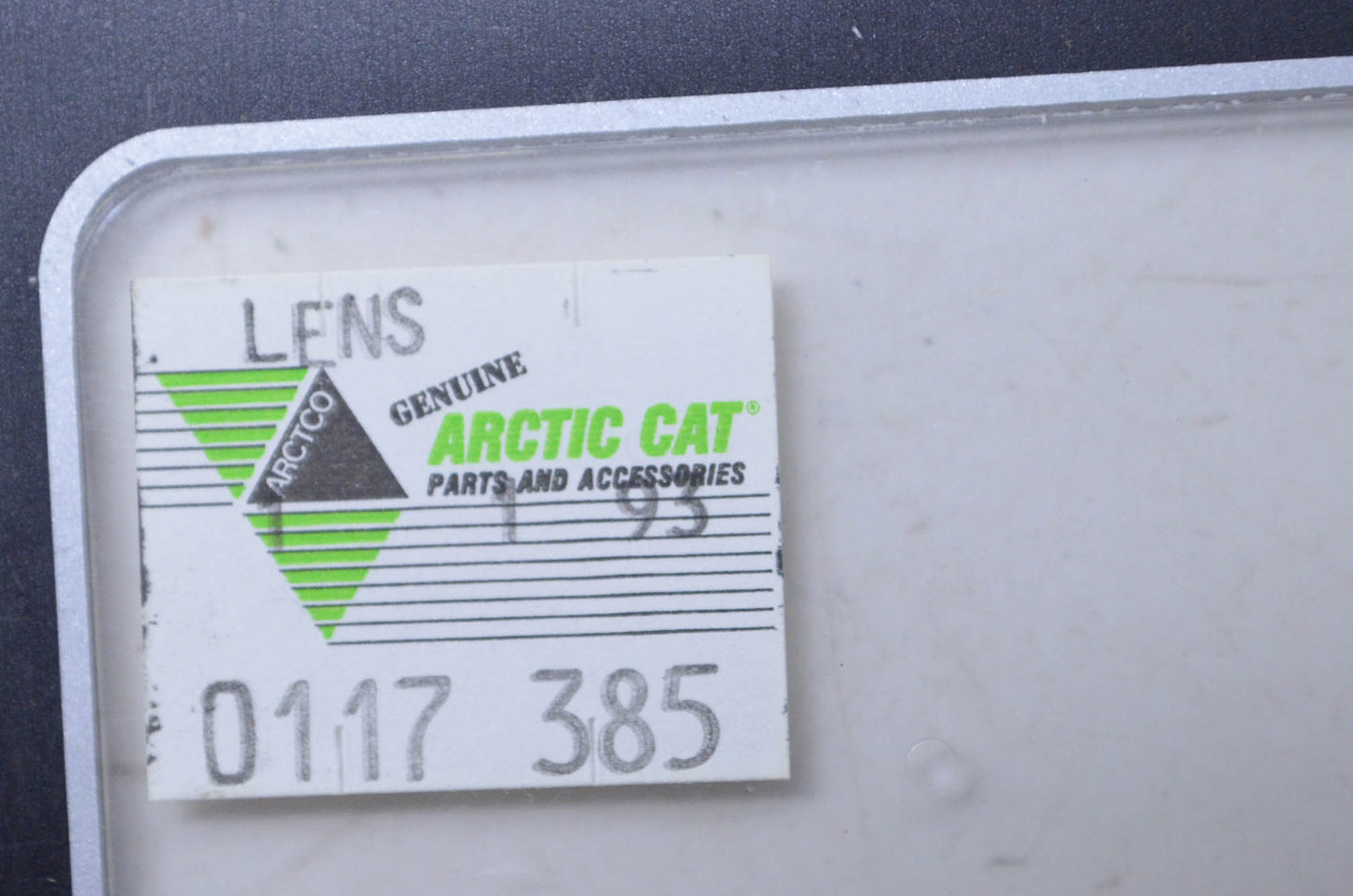 OEM Arctic Cat 0117-385 Console Lens Assembly NOS