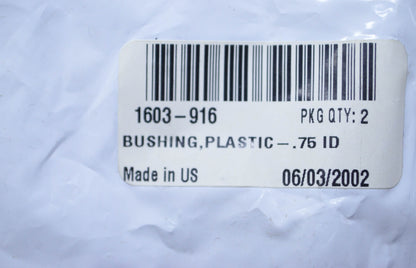 OEM Arctic Cat 1603-916 Plastic Bushing .75 ID Qty 2 NOS