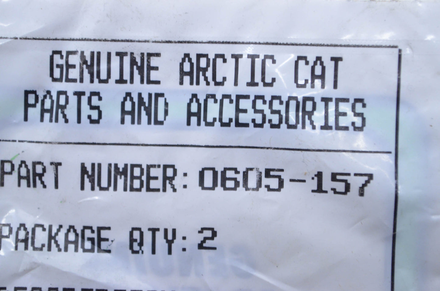 OEM Arctic Cat 0605-157 Windshield Mount Cap Qty 2 NOS