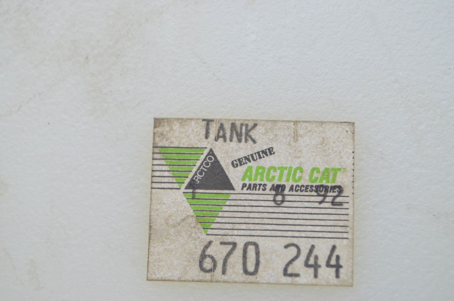 OEM Arctic Cat 0670-244 Oil Tank NOS