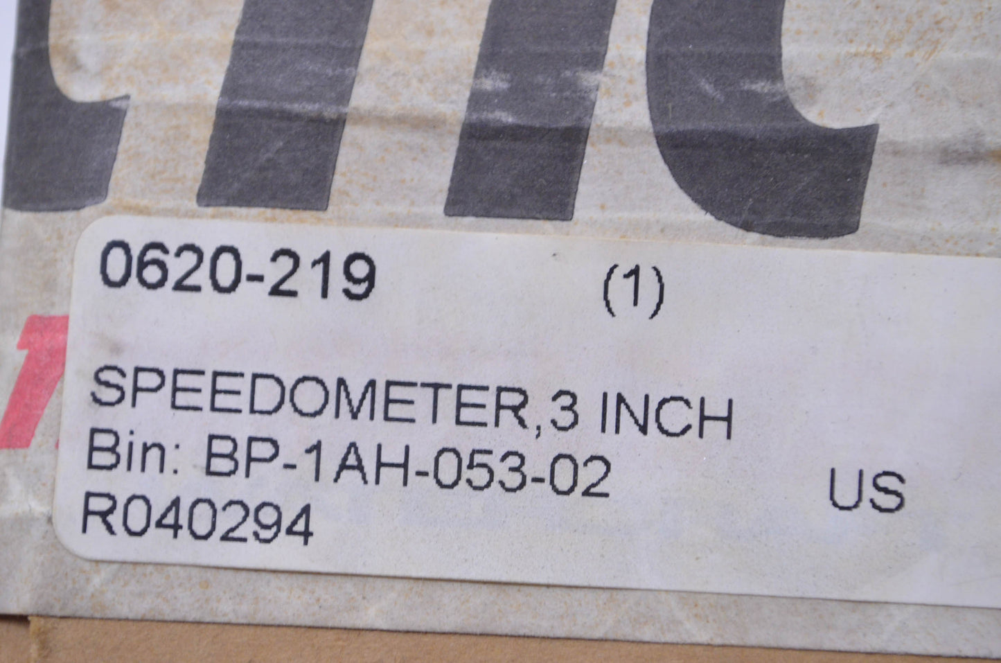 Tigershark 0620-219 3" Speedometer Gauge NOS