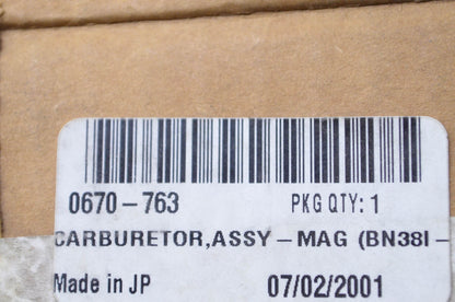 Tigershark 0670-763 Carburetor Assembly NOS