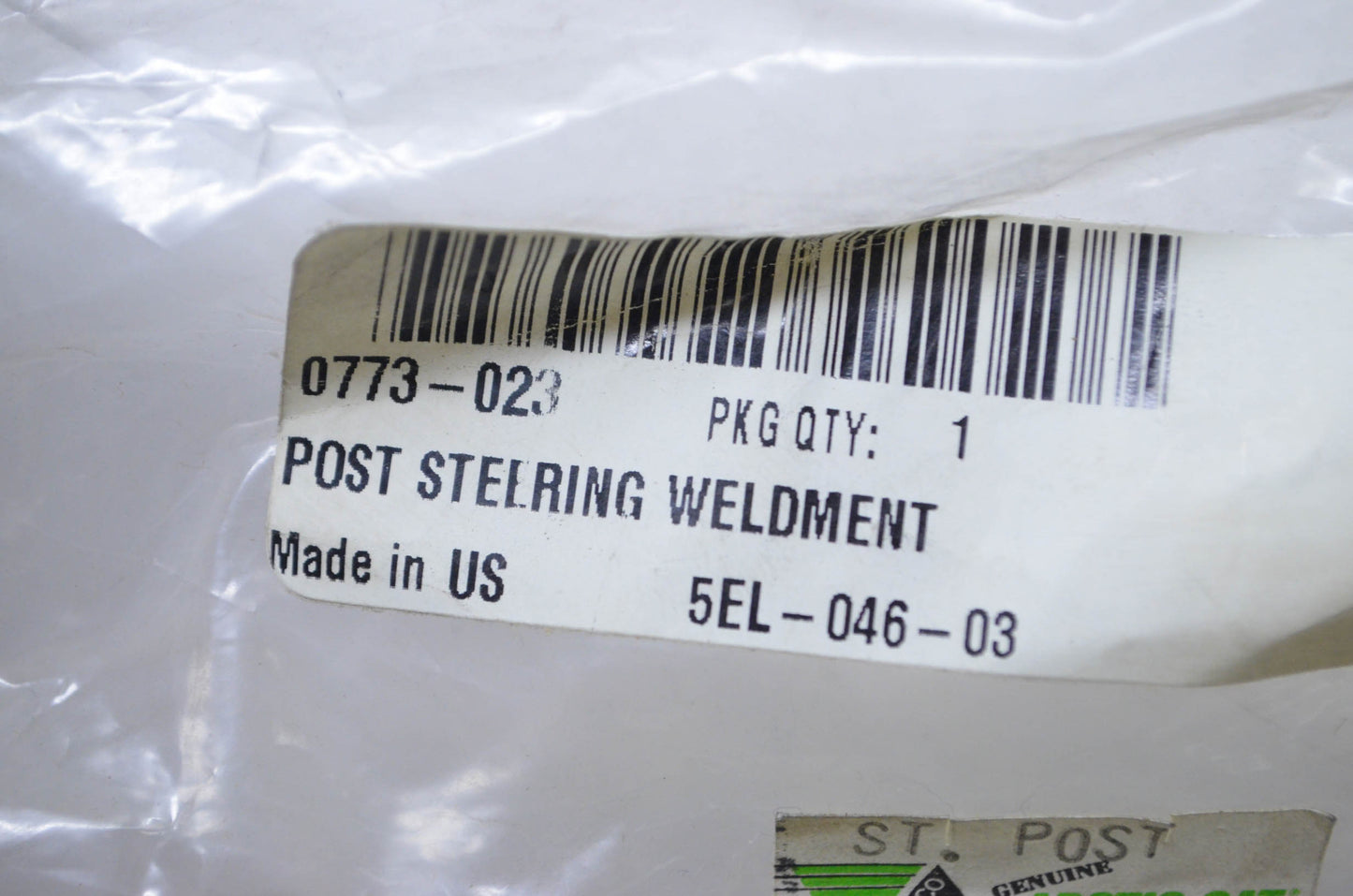 Tigershark 0773-023 Weldment Steering Post NOS