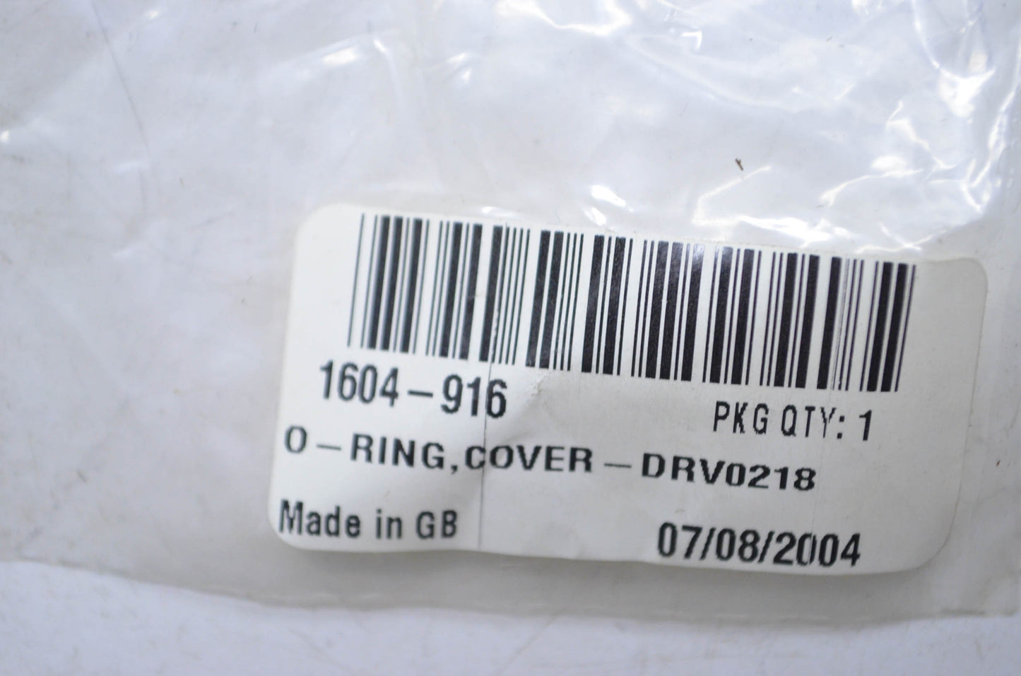 OEM Arctic Cat 1604-916 Cover O-Ring NOS