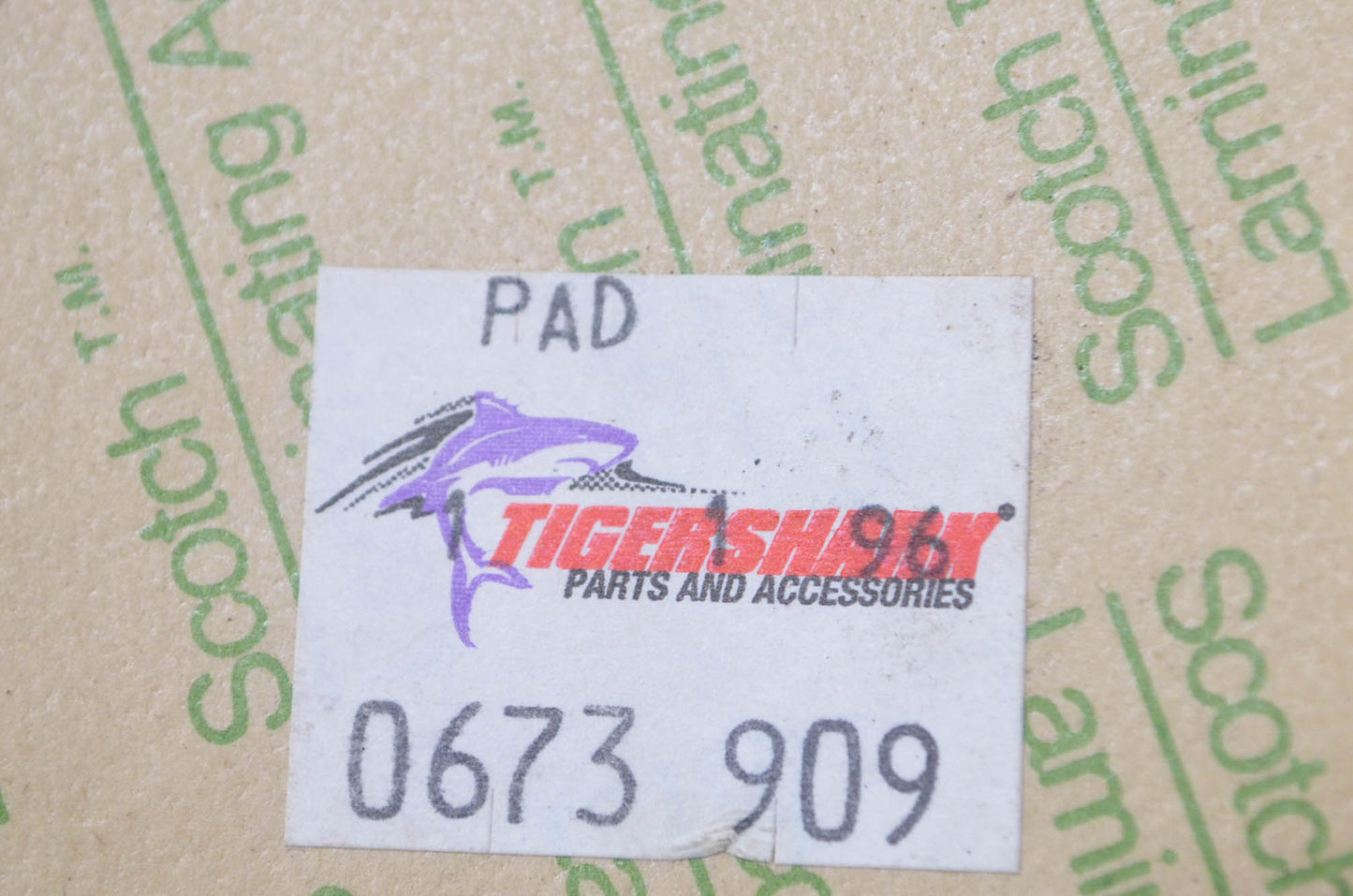Tigershark 0673-909 Front Left Foot Pad NOS