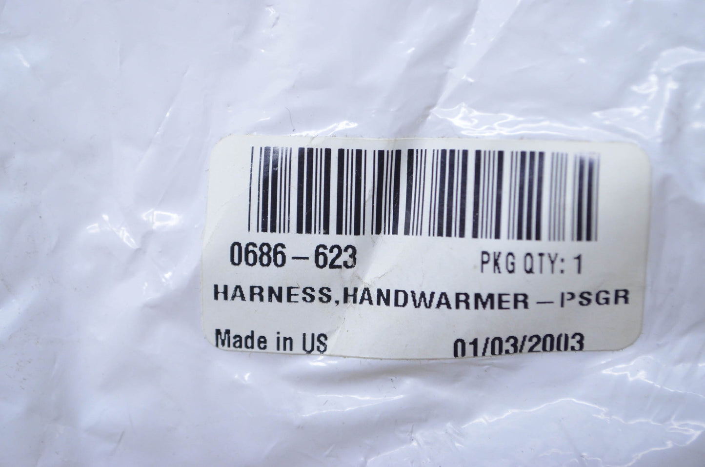 OEM Arctic Cat 0686-623 Passenger Handwarmer.f Harness NOS