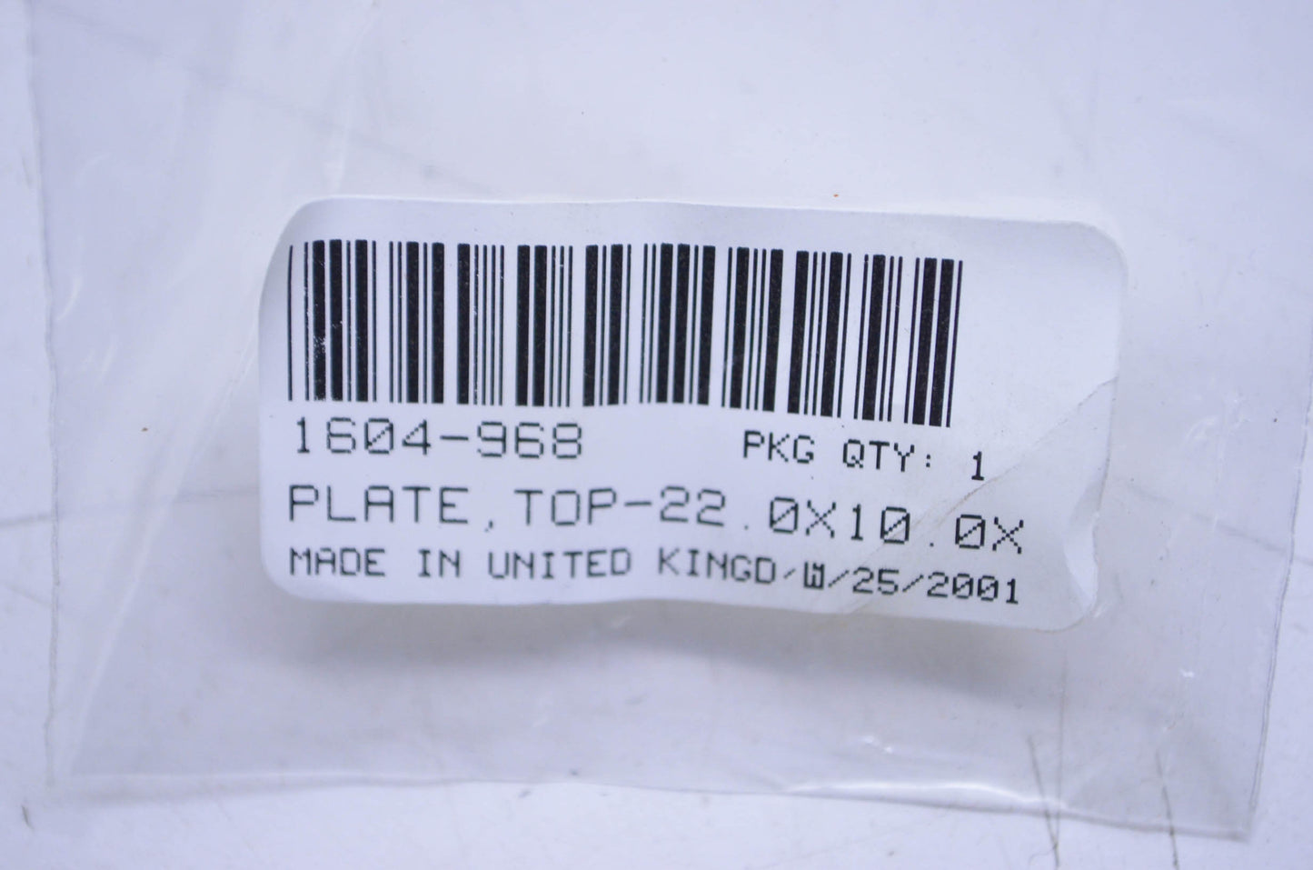 OEM Arctic Cat 1604-968 22.0x10.0x2.0 Backup Washer Top Plate NOS