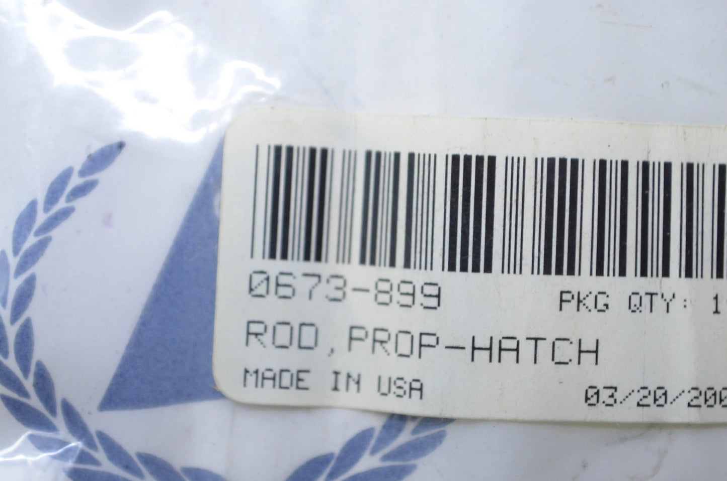 Tigershark 0673-899 Hatch Prop Rod NOS