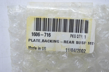 OEM Arctic Cat 1606-716 Rear Suspension Mounting Backing Plate NOS