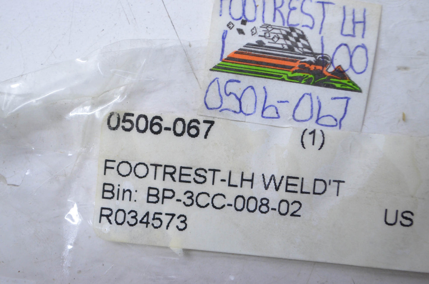 OEM Arctic Cat 0506-067 Left Footrest Weldment NOS