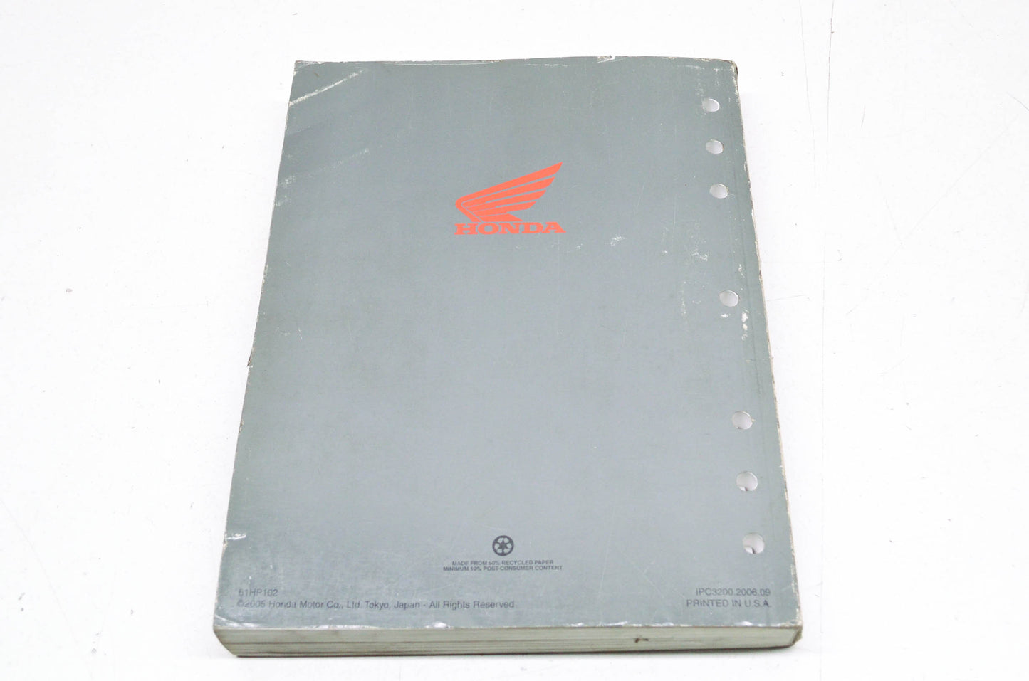 OEM Honda 61HP102 Service Manual TRX450R 04-06