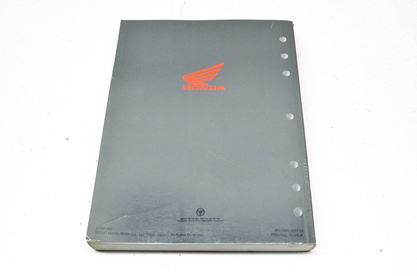 OEM Honda 61MFJ00 Service Manual CBR600RR 07