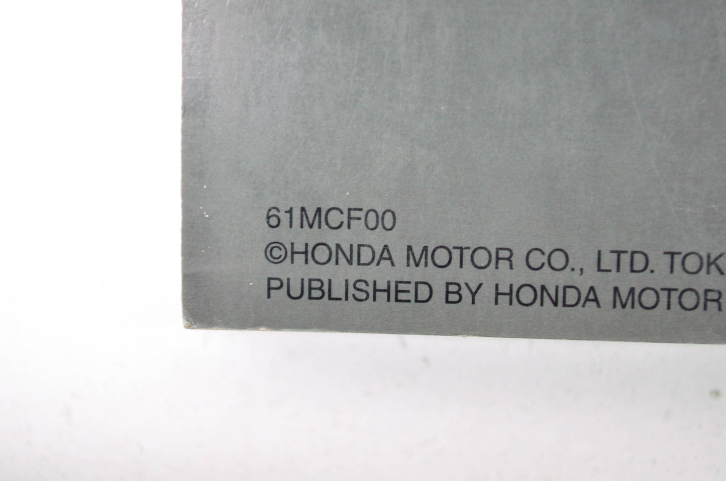 OEM Honda 61MCF00 Service Manual VTR1000SP