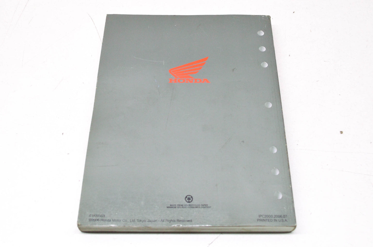 OEM Honda 2004-2007 CRF250R Service Manual