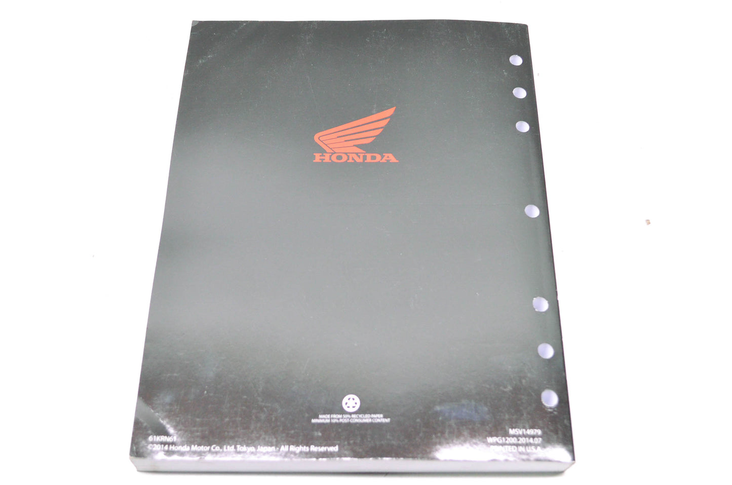 New OEM Honda 2014-2015 CRF250R Service Manual NOS