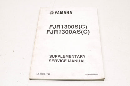 OEM Yamaha LIT-11616-17-27 FJR1300S(C)/AS(C) Service Manual Supplement