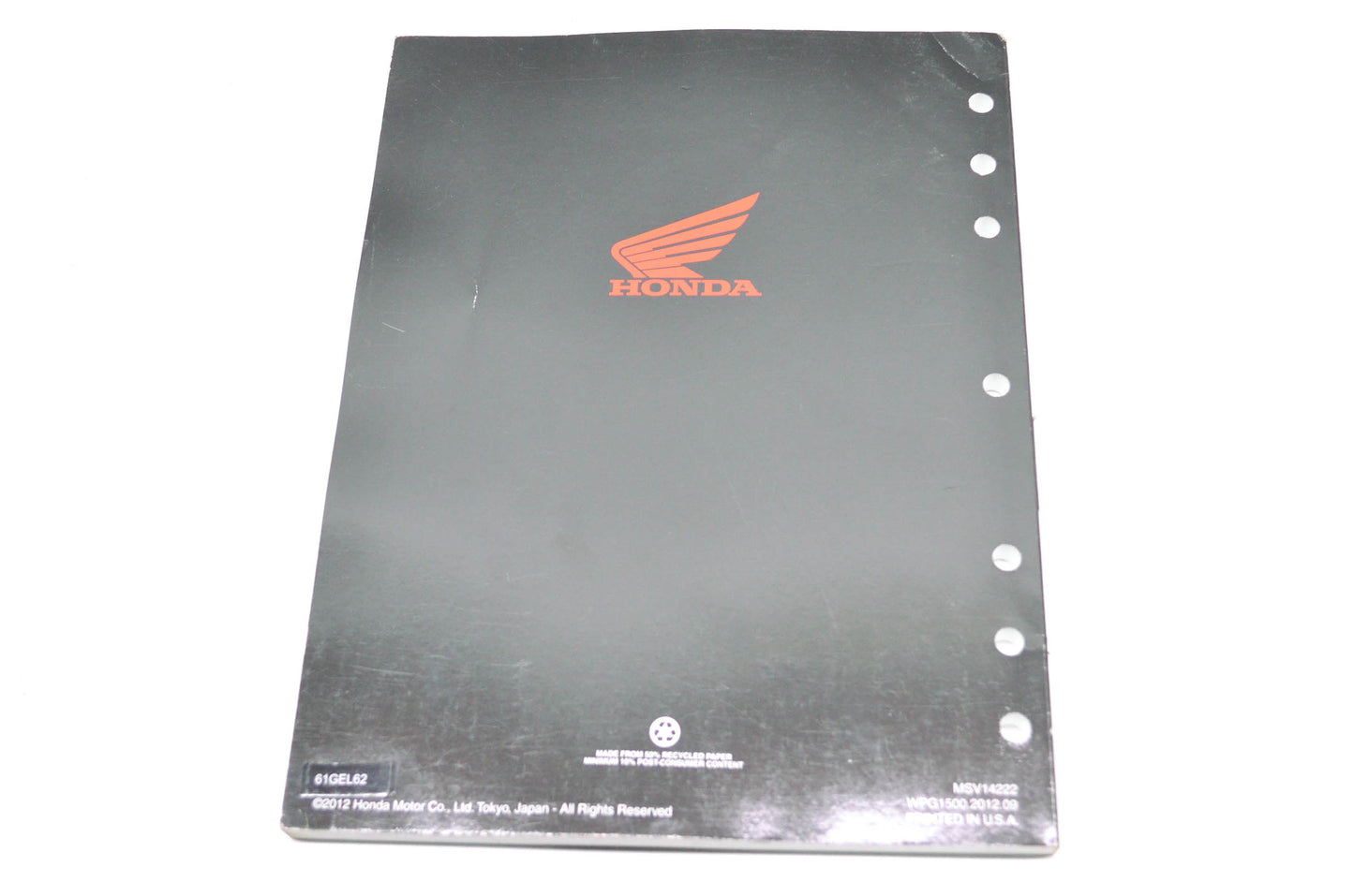 OEM Honda 61GEL62 2004-2017 CRF50F Service Manual