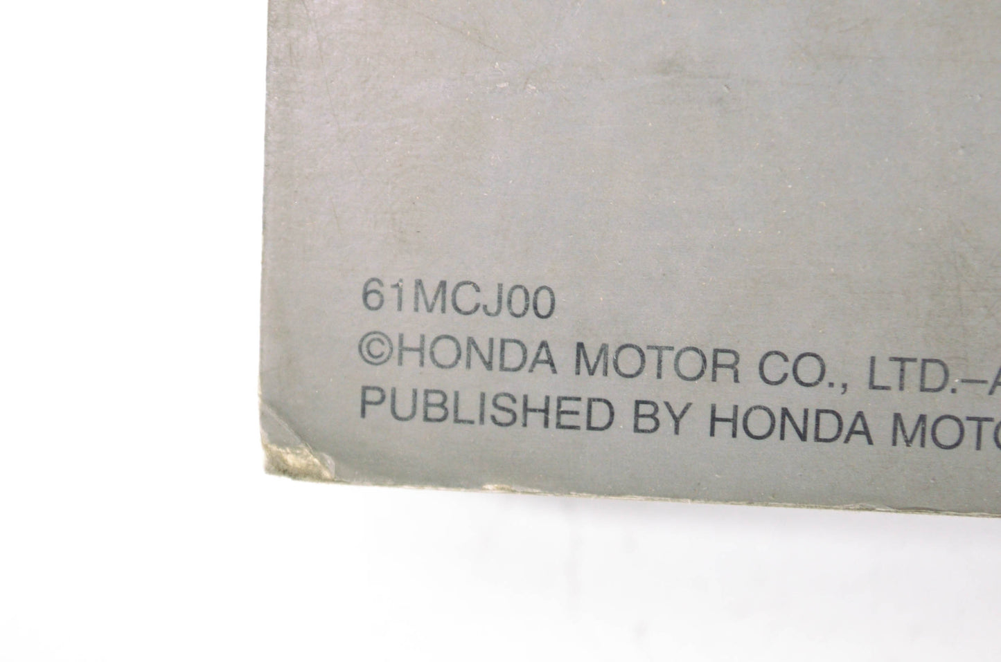OEM Honda 2000-2001 CBR929RR Service Manual