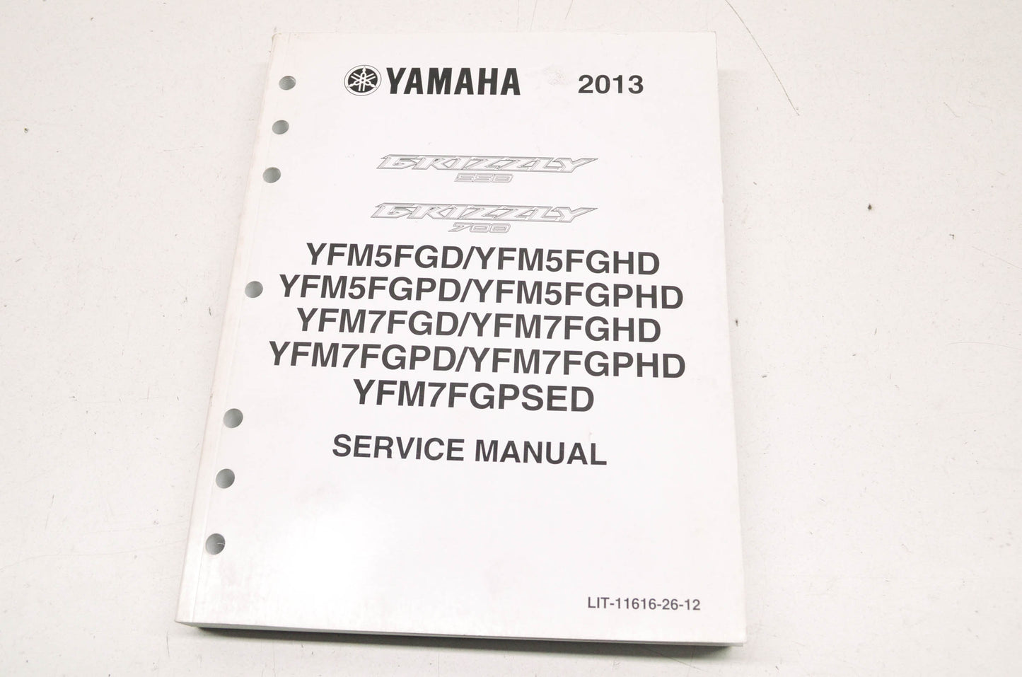 OEM Yamaha LIT-11616-26-12 YFM5/7FGD/HD/PD/PHD/ Serive Manual NOS