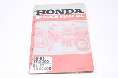 OEM Honda 61HF107 1990-1991 TRX200, TRX200D Service Manual