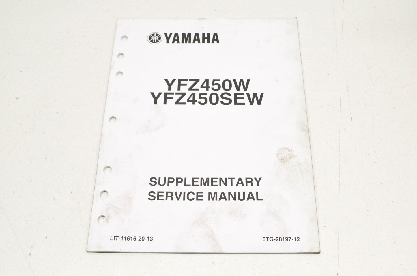 OEM Yamaha LIT-11616-20-13 YFZ450W SEW Service Manual Supplement