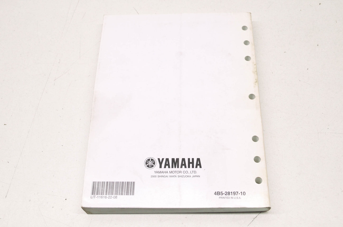 OEM Yamaha LIT-11616-22-08 Service Manual TMAX XP500Y NOS